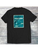 Hollywood Sign Close Up Map T-Shirt -- blue graphic